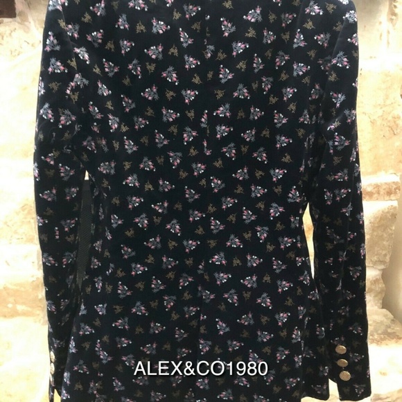 ZARA PRINTED VELVET JACKET BLAZER STUDIO 8705/730 - Picture 6 of 6